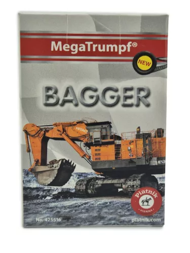 Bagger / bányagép / munkagép - autós kvartett kártya autóskártya 