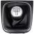 VW Touran 09-12 sebességváltó gombfej SILVER + FEKETE gumiharmonika kerettel CHRÓM 5 SEBESSÉGES