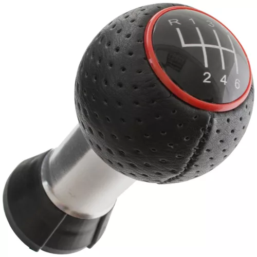 Audi A3 8L 96-03 sebességváltó gomb FEKETE + PIROS GYŰRŰ 6 SEBESSÉG