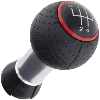   Audi A3 8L 96-03 sebességváltó gomb FEKETE + PIROS GYŰRŰ 5 SEBESSÉG