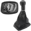 VW Golf IV 98-05 sebességváltó gombfej FEKETE 6 SEBESSÉGES + GUMIHARMONIKA FURAT 12 MM