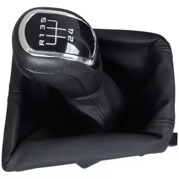   Skoda Octavia II 09-12 sebességváltó gombfej + porvédő gumiharmonika kerettel, 5 SEBESSÉGES