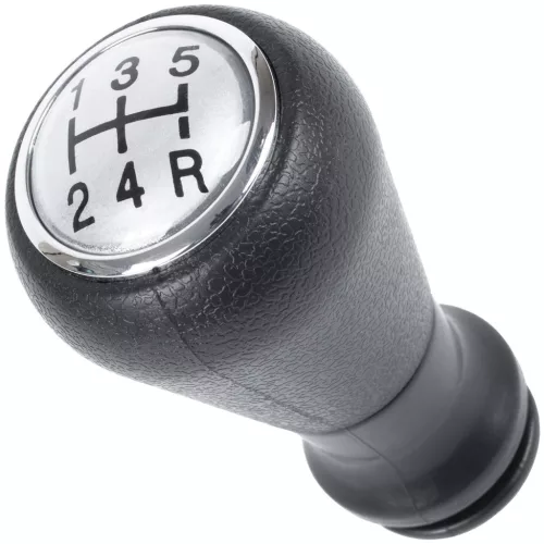 Peugeot 206 sebességváltó gomb SILVER + FEKETE 5 SEBESSÉGES KAPCSOLÁSI RAJZZAL