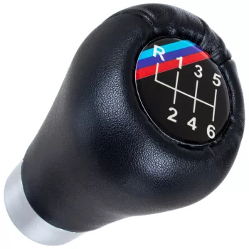   BMW E34 E36 E38 E39 E46 E60 E61 E87 E90 X3 X5 váltógomb FEKETE M-PAKIET / M-POWER 6 SEBESSÉGES