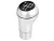 BMW E39 E46 E53 E60 E61 E81 E82 E83 E85 E87 E90 E91 E92 E93 sebességváltó gomb SILVER+CHROM 5 FOKOZAT