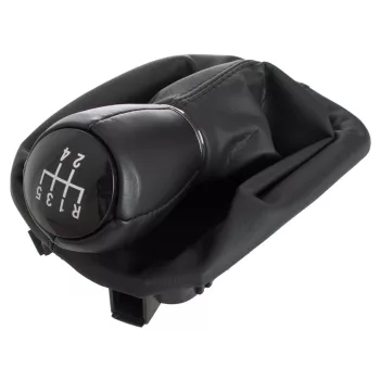   Seat Toledo II 98-06 sebességváltó gombja FEKETE + porvédő gumiharmonika kerettel, 5 SEBESSÉG
