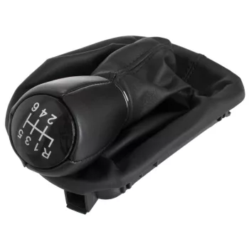   Seat Leon I 99-06 sebességváltó gombfej FEKETE + gumiharmonika kerettel, 6 SEBESSÉGES