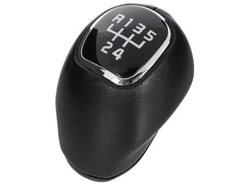 Kia Venga 09-15 sebességváltó gombfej FEKETE BŐR 5 SEBESSÉGES