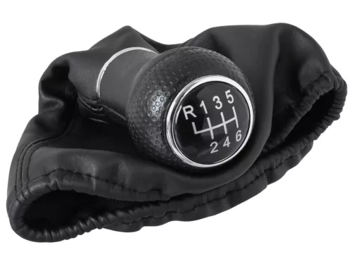 Seat Leon I 99-06 sebességváltó gombja FEKETE + 6 SEBESSÉGES VÁLTÓSZOKNYA