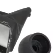 Opel Corsa C 2000- sebességváltó gomb FEKETE 5 SEBESSÉGES + sebességváltókar és kézifékkar porvédő manzsetta + keret FEKETE 3 db KOMPLETT