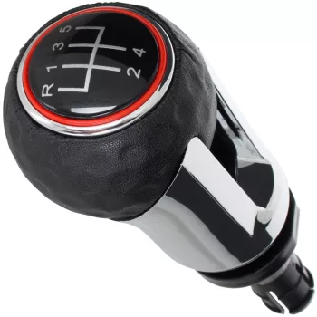   Audi Skoda VW sebességváltó gombfej FEKETE + KRÓM 5 SEBESSÉGES GTI MINTA