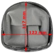 Renault Clio III 05-12 sebességváltó kar védőgumi harmonika FEKETE + SILVER keret