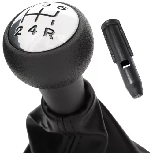 Peugeot 307 váltógomb + GUMIHARANG + adapter / átalakító a váltókar rúdjához, váltógombhoz 2 db KOMPLETT