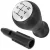 Peugeot 306 sebességváltó gombfej FEKETE + SILVER FEKETE SÉMÁVAL + adapter / átalakító a sebességváltó karjához, 2 db KOMPLETT