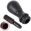 Peugeot 306 sebességváltó gombfej FEKETE + SILVER FEKETE SÉMÁVAL + adapter / átalakító a sebességváltó karjához, 2 db KOMPLETT