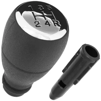   Citroen Berlingo I 96-07 sebességváltó gomb CHRÓM 5 SEBESSÉG + adapter / átalakító sebességváltó kar szárához 2 db KOMPLETT