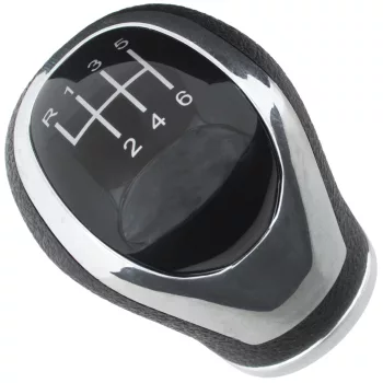   Nissan Qashqai II 13-20 sebességváltó gombja FEKETE + KRÓM 6 SEBESSÉG