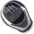 Nissan Qashqai II 13-20 sebességváltó gombja FEKETE + KRÓM 6 SEBESSÉG