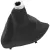 BMW 1 E81 E82 E87 E88 04-13 sebességváltó gumiharmonika FEKETE + kerettel
