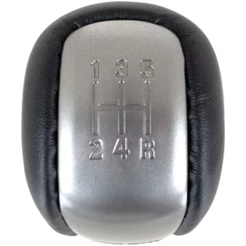   Suzuki Grand Vitara II 05-15 sebességváltó gomb FEKETE BŐR + SILVER 5 SEBESSÉGES