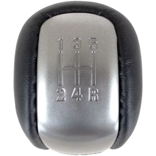 Suzuki Grand Vitara II 05-15 sebességváltó gomb FEKETE BŐR + SILVER 5 SEBESSÉGES
