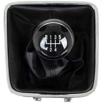   VW Sharan 2010- sebességváltó gomb FEKETE 5 SEBESSÉGES + GUMIHARMONIKA FURAT 12 MM
