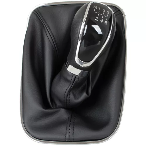 Opel Insignia A 08-17 sebességváltó gombja FEKETE + FEKETE GUMIHARMONIKA + KRÓM KERET 6 SEBESSÉGES