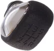Peugeot 206 207 301 307 308 408 508 2008 3008 sebességváltó gombja 5 SEBESSÉG KRÓM CSILLOGÓ, FEKETE BURKOLATTAL és domborított kapcsolási rajzzal + ADAPTER
