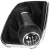 VW Golf IV 98-05 sebességváltó gombja FEKETE + GUMIHARMONIKA + KRÓM KERET