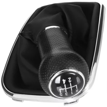   VW Bora 98-05 sebességváltó gombfej FEKETE + PORVÉDŐ HARMONIKA + KRÓM KERET