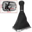 VW Bora 98-05 sebességváltó gombfej FEKETE + PORVÉDŐ HARMONIKA + KRÓM KERET