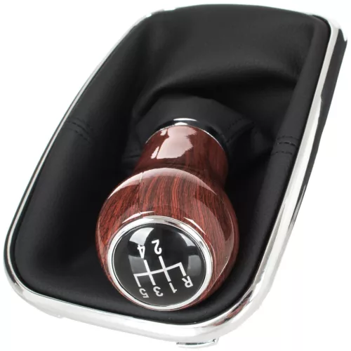 VW Golf IV 98-05 sebességváltó gombfej FA + PORVÉDŐ HARMONIKA + KRÓM KERET