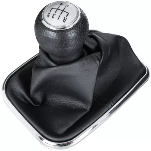 VW Golf IV 98-05 sebességváltó gomb SILVER + VÁLTÓSZOKNYA 12 MM FURAT