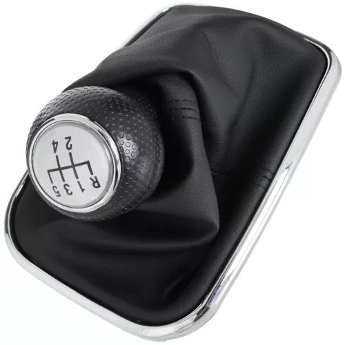 VW Golf IV 98-05 sebességváltó gombfej SILVER + GUMIHARMONIKA 22 MM FURAT