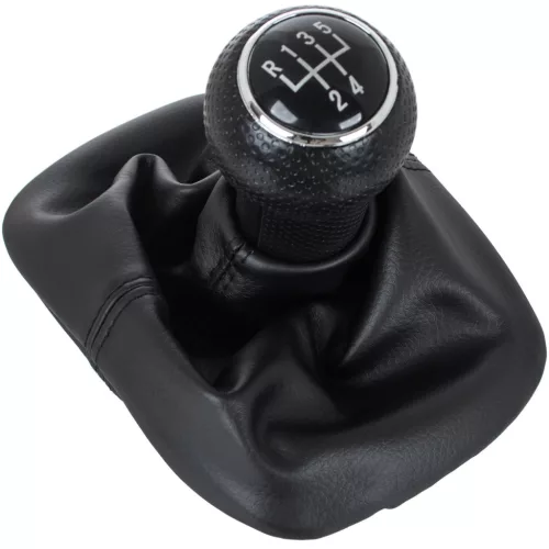 VW Golf IV 98-05 sebességváltó gombfej FEKETE + MANDULA 12 MM FURATTAL
