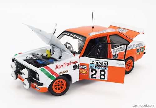 FORD ENGLAND   ESCORT MKII RS 1800 (night version) CASTROL N 28 RALLY RAC LOMBARD 1978 MALCOLM WILSON - RON PALMER   WHITE ORANGE