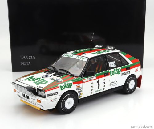 LANCIA  DELTA HF INTEGRALE 4WD (night version) TEAM LANCIA TOTIP N 1 WINNER RALLY TARGA FLORIO 1987 DARIO CERRATO - GIUSEPPE CERRI  WHITE RED GREEN