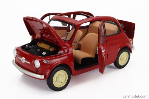 FIAT  500 D CABRIOLET OPEN 1960  ROSSO CORALLO - RED