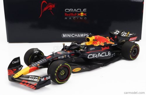 RED BULL  F1  RB18 TEAM ORACLE RED BULL RACING N 1 WINNER ABU DHABI GP WORLD CHAMPION 2022 MAX VERSTAPPEN  MATT BLUE YELLOW RED