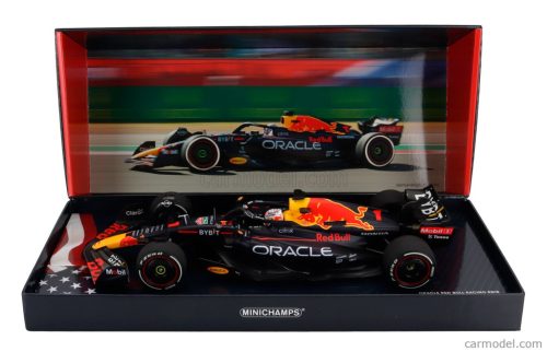 RED BULL  F1  RB18 TEAM ORACLE RED BULL RACING N 1 WORLD CHAMPION WINNER AUSTIN USA GP 2022 MAX VERSTAPPEN  MATT BLUE YELLOW RED