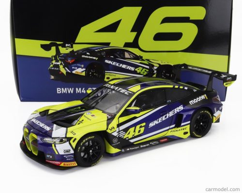 BMW  4-SERIES M4 GT3 TEAM WRT N 46 PRESENTATION FANATEC GT WORLD CHALLENGE EUROPE 2023 VALENTINO ROSSI  BLUE YELLOW BLACK