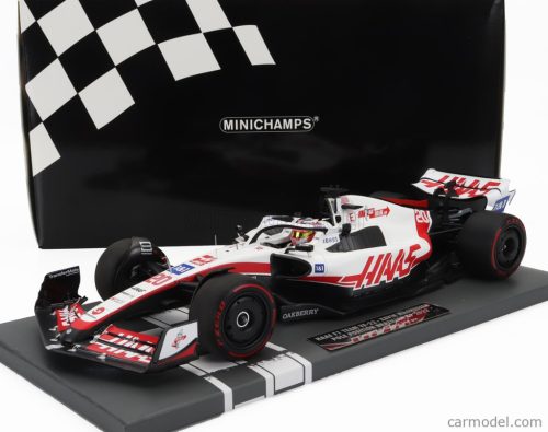 HAAS  F1  VF-22 TEAM HAAS N 20 POLE POSITION BRAZILIAN GP 2022 KEVIN MAGNUSSEN  WHITE BLACK RED