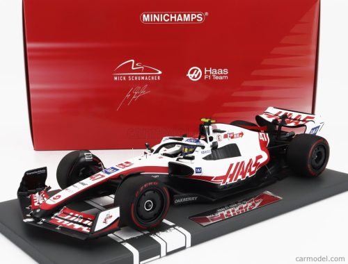 HAAS  F1  VF-22 TEAM HAAS N 47 BRAZILIAN GP 2022 MICK SCHUMACHER  WHITE BLACK RED