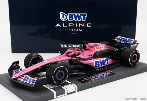 ALPINE  F1  A523 TEAM BWT ALPINE N 31 SEASON 2023 ESTEBAN OCON  BLUE PINK