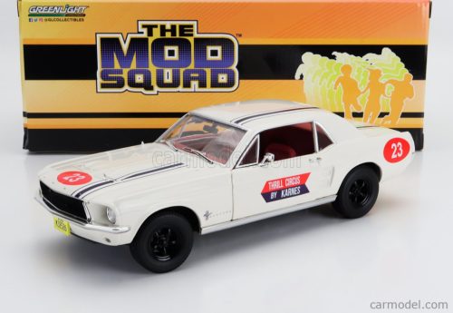 FORD USA  MUSTANG COUPE N 23 THRILL CIRCUS BY KARNES 1967 - THE MOD SQUAD  WHITE