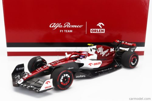 ALFA ROMEO  F1  C42 TEAM ORLEN RACING N 24 10th BAHRAIN GP 2022 GUANYU ZHOU  WHITE RED MET