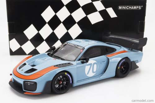 PORSCHE  935/19 N 70 GULF - BASE 911 991-2 GT2 RS COUPE 2018  LIGHT BLUE ORANGE