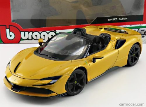 FERRARI  SF90 STRADALE HYBRID SPIDER 1000hp OPEN 2020  GIALLO MONTECARLO - YELLOW MET