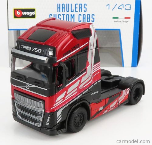 VOLVO  FH16 XL 750 EURO 6 CAB TRACTOR TRUCK 2-ASSI 2018  RED MET BLACK