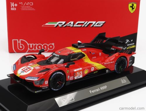 FERRARI  499P 3.0L TURBO V6 TEAM FERRARI AF CORSE N 51 WINNER 24h LE MANS 2023 ALESSANDRO PIER GUIDI - JAMES CALADO - ANTONIO GIOVINAZZI  RED YELLOW BLACK